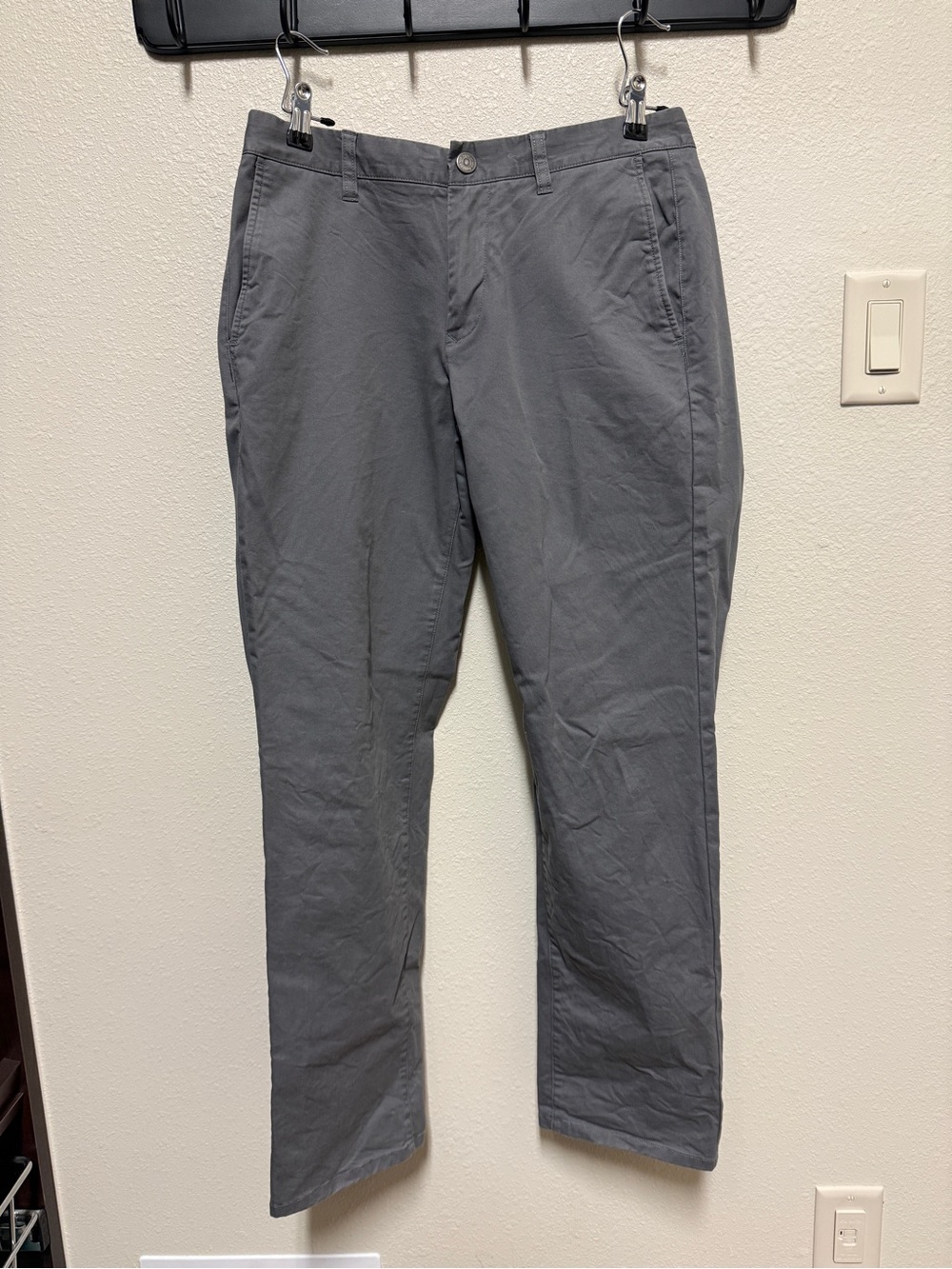 Bonobos Men’s Gray Slim Fit Chino Pants 30x30